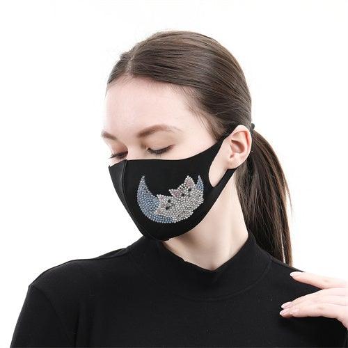 Diamond Painting Mask -Moon cat - Hibah-Diamond painting art studio