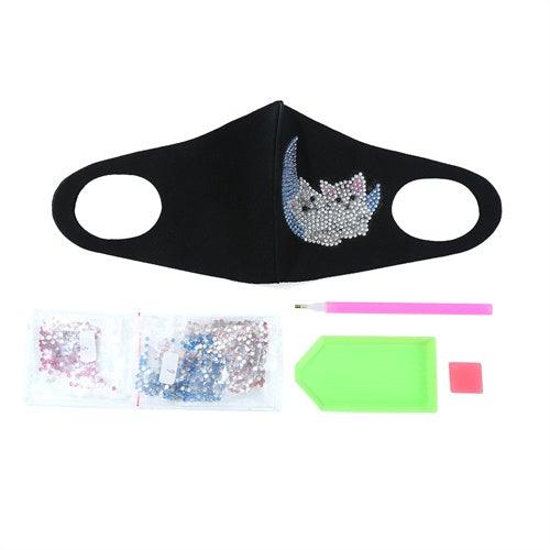 Diamond Painting Mask -Moon cat - Hibah-Diamond painting art studio