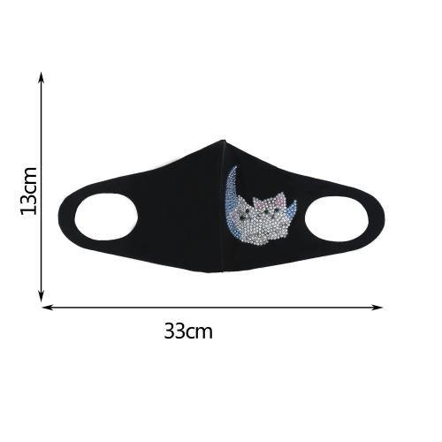 Diamond Painting Mask -Moon cat - Hibah-Diamond painting art studio