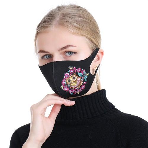 Diamond Painting Mask - Owl - Hibah-Diamond painting art studio
