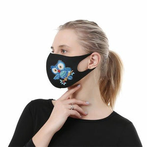Diamond Painting Mask - Owl - Hibah-Diamond painting art studio