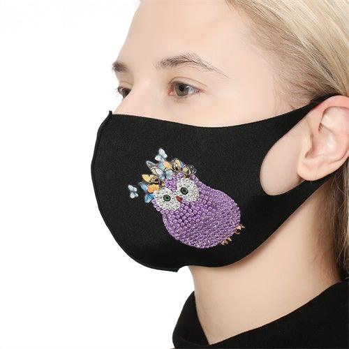 Diamond Painting Mask - Owl - Hibah-Diamond painting art studio