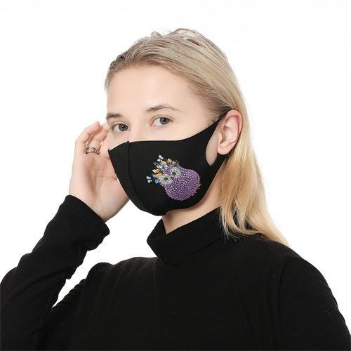 Diamond Painting Mask - Owl - Hibah-Diamond painting art studio