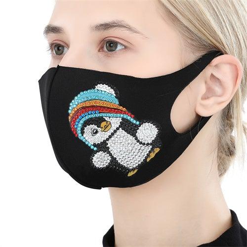 Diamond Painting Mask - Penguin - Hibah-Diamond painting art studio