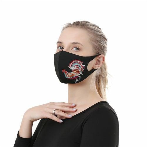 Diamond Painting Mask - Rooster - Hibah-Diamond painting art studio