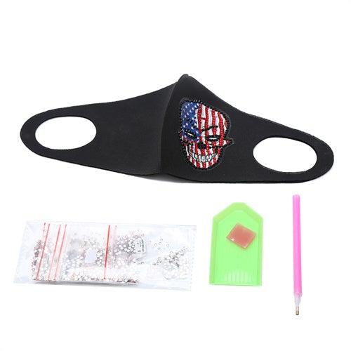Diamond Painting Mask - Skull - Hibah-Diamond painting art studio