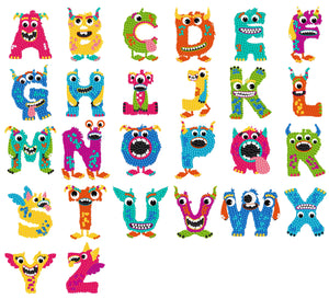 Diamond Painting Sticker Wall Sticker | 26 letters - Hibah-Diamond painting art studio