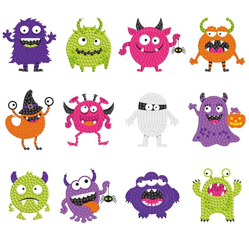 Diamond Painting Sticker Wall Sticker | Cartoon virus - Hibah-Diamond painting art studio