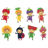 Diamond Painting Sticker Wall Sticker | Fruit Elfs (8pcs) - Hibah-Diamond painting art studio