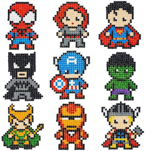 Diamond Painting Sticker Wall Sticker | Hero (9 pcs) - Hibah-Diamond painting art studio
