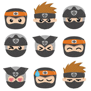 Diamond Painting Sticker Wall Sticker | Masked Man (9pcs) - Hibah-Diamond painting art studio