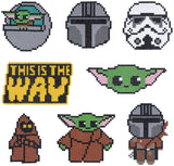 Diamond Painting Sticker Wall Sticker | Master Yoda (8pcs) - Hibah-Diamond painting art studio