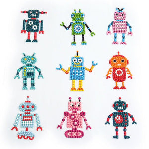 Diamond Painting Sticker Wall Sticker | Robot - Hibah-Diamond painting art studio