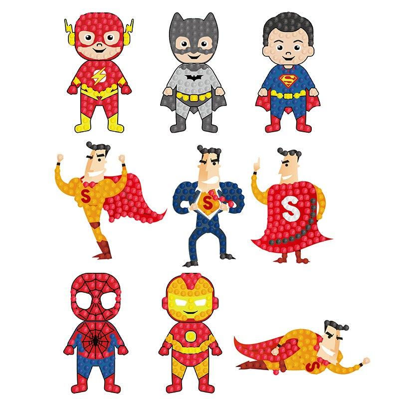 Diamond Painting Sticker Wall Sticker | The Avengers (9pcs) - Hibah-Diamond painting art studio