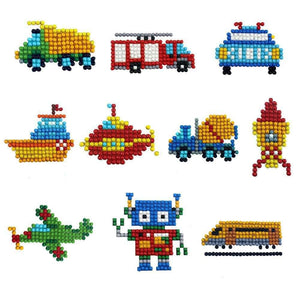 Diamond Painting Sticker Wall Sticker | Transportation - Hibah-Diamond painting art studio