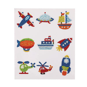 Diamond Painting Sticker Wall Sticker | Transportation - Hibah-Diamond painting art studio