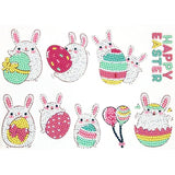 Diamond Painting Sticker Wall Sticker | White rabbit