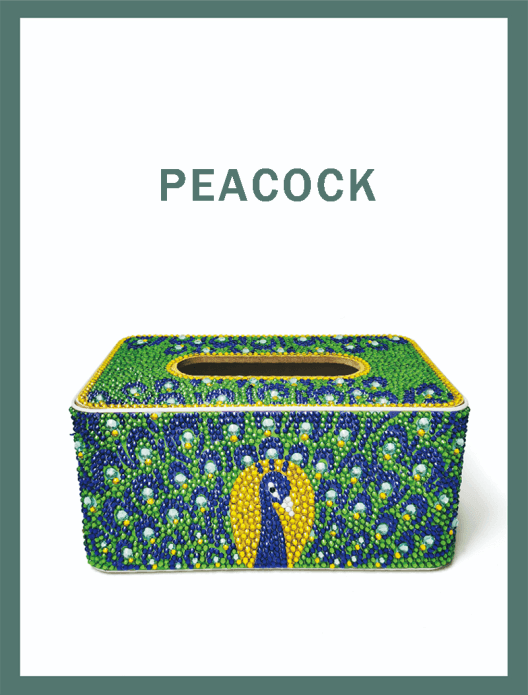 Diamond painting tissue box - Hibah-Diamond painting art studio