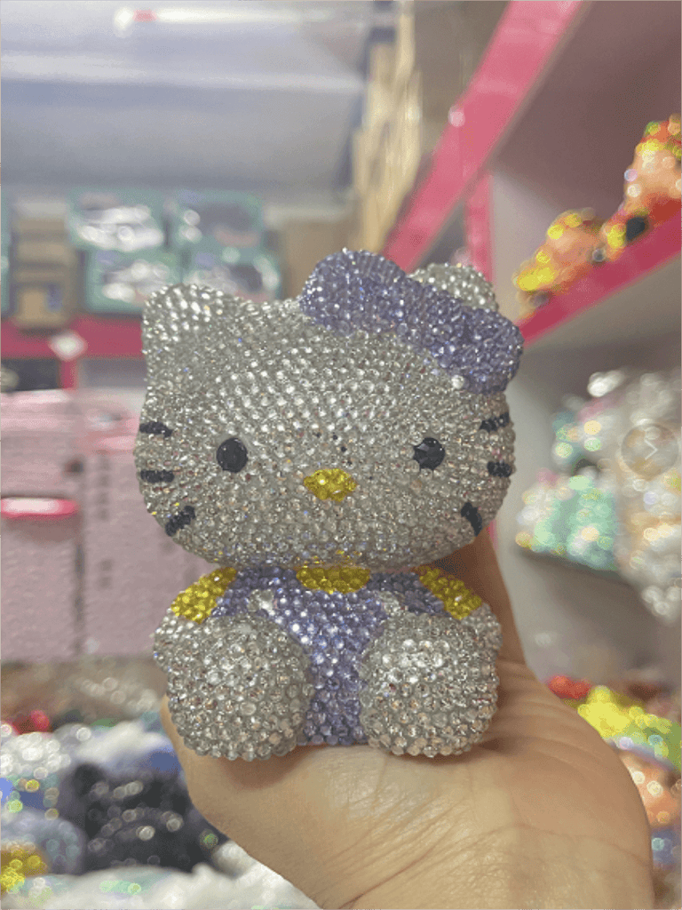 DIY 11cm Hello Kitty (with glue tools) - Hibah-Diamond painting art studio