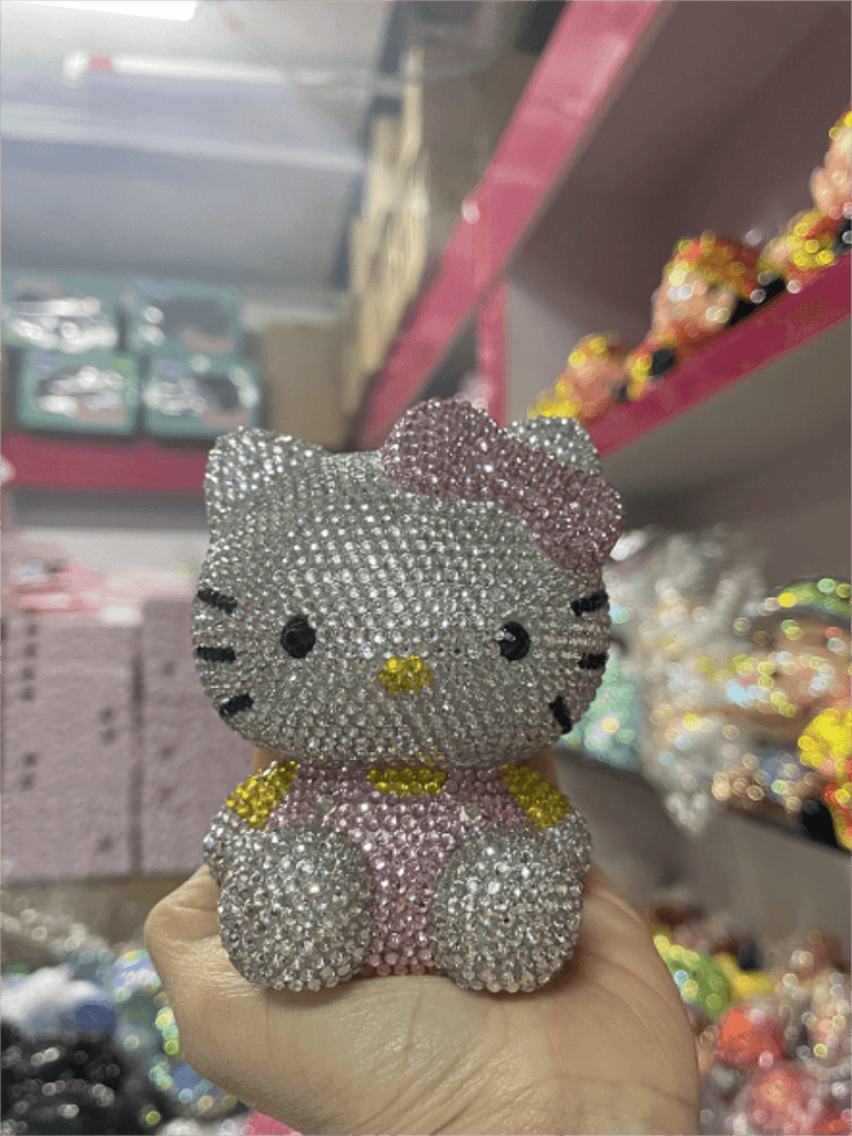 DIY 11cm Hello Kitty (with glue tools) - Hibah-Diamond painting art studio
