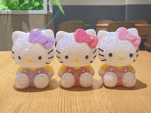 DIY 11cm Hello Kitty (with glue tools) - Hibah-Diamond painting art studio