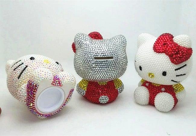 DIY 11cm Hello Kitty (with glue tools) - Hibah-Diamond painting art studio