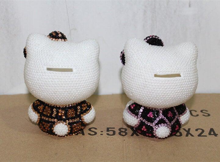 DIY 11cm Leopard Hello Kitty (with glue tools) - Hibah-Diamond painting art studio