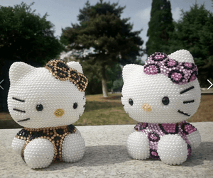 DIY 11cm Leopard Hello Kitty (with glue tools) - Hibah-Diamond painting art studio