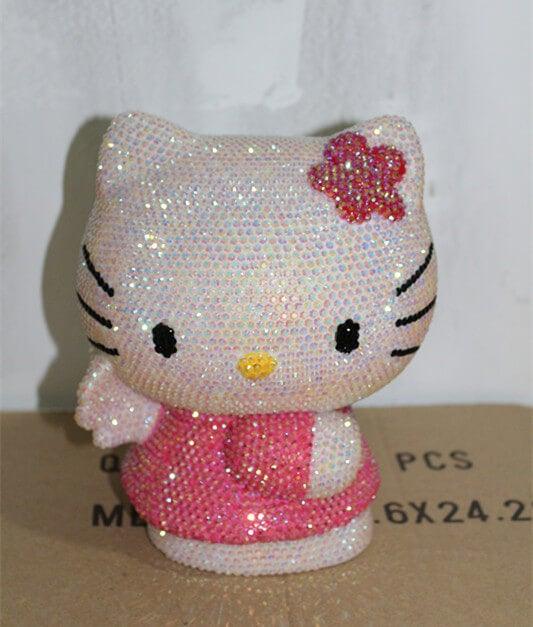 DIY 20cm Angel Hello Kitty (with glue tools) - Hibah-Diamond painting art studio