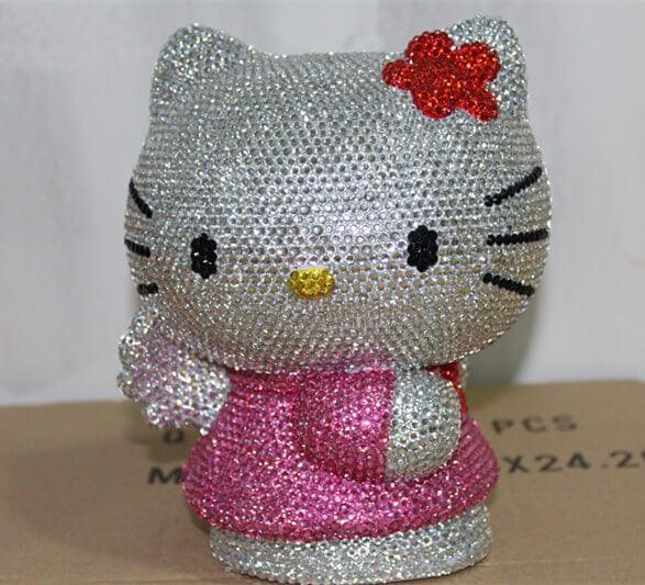 DIY 20cm Angel Hello Kitty (with glue tools) - Hibah-Diamond painting art studio