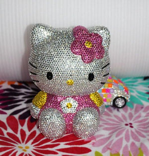 DIY 20cm Deep Pink Hello Kitty (with glue tools) - Hibah-Diamond painting art studio
