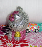 DIY 20cm Deep Pink Hello Kitty (with glue tools) - Hibah-Diamond painting art studio