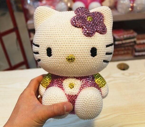 DIY 20cm Hello Kitty (with glue tools) - Hibah-Diamond painting art studio