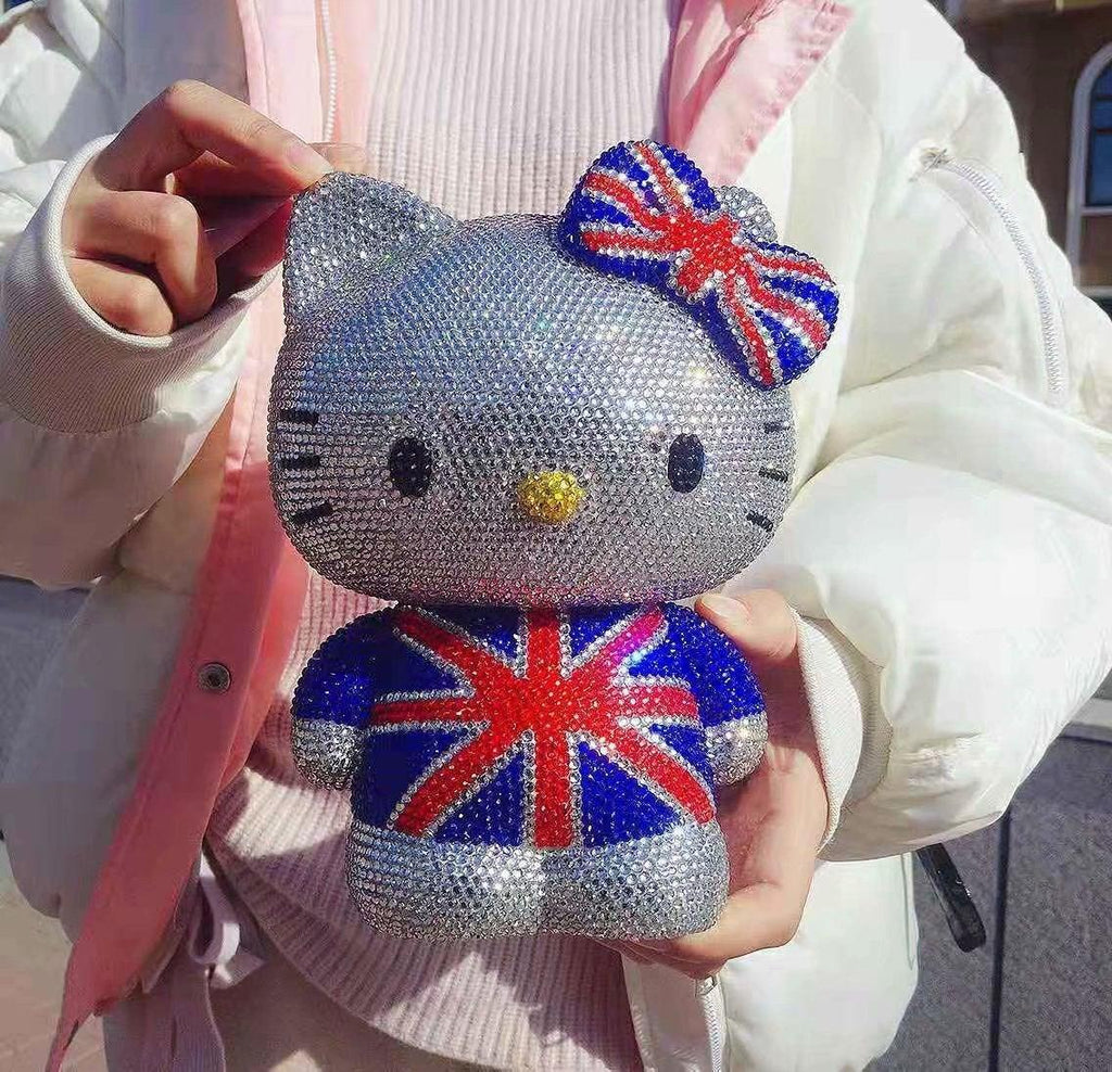 DIY 22cm British Hello Kitty (with glue tools) - Hibah-Diamond painting art studio