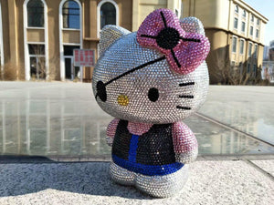 DIY 22cm Pirate Hello Kitty (with glue tools) - Hibah-Diamond painting art studio