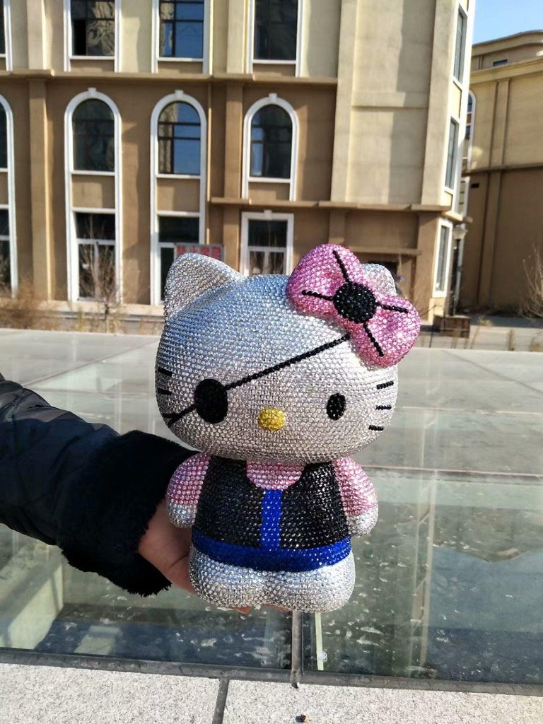 DIY 22cm Pirate Hello Kitty (with glue tools) - Hibah-Diamond painting art studio