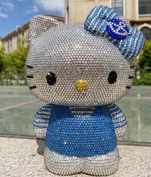 DIY 22cm Sailor suit Hello Kitty (with glue tools) - Hibah-Diamond painting art studio