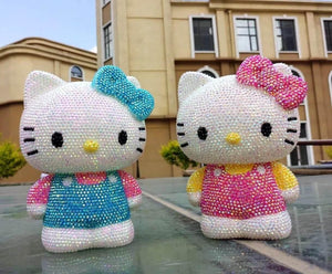 DIY 22cm Standing Hello Kitty (with glue tools) - Hibah-Diamond painting art studio