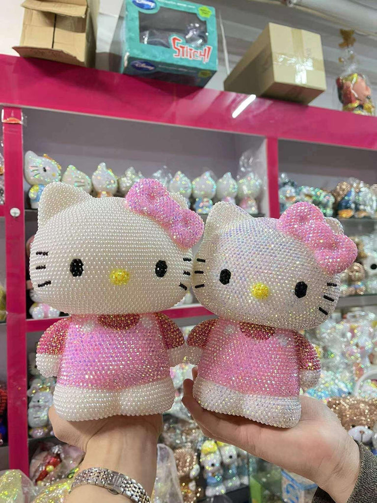 DIY 22cm Standing Hello Kitty (with glue tools) - Hibah-Diamond painting art studio