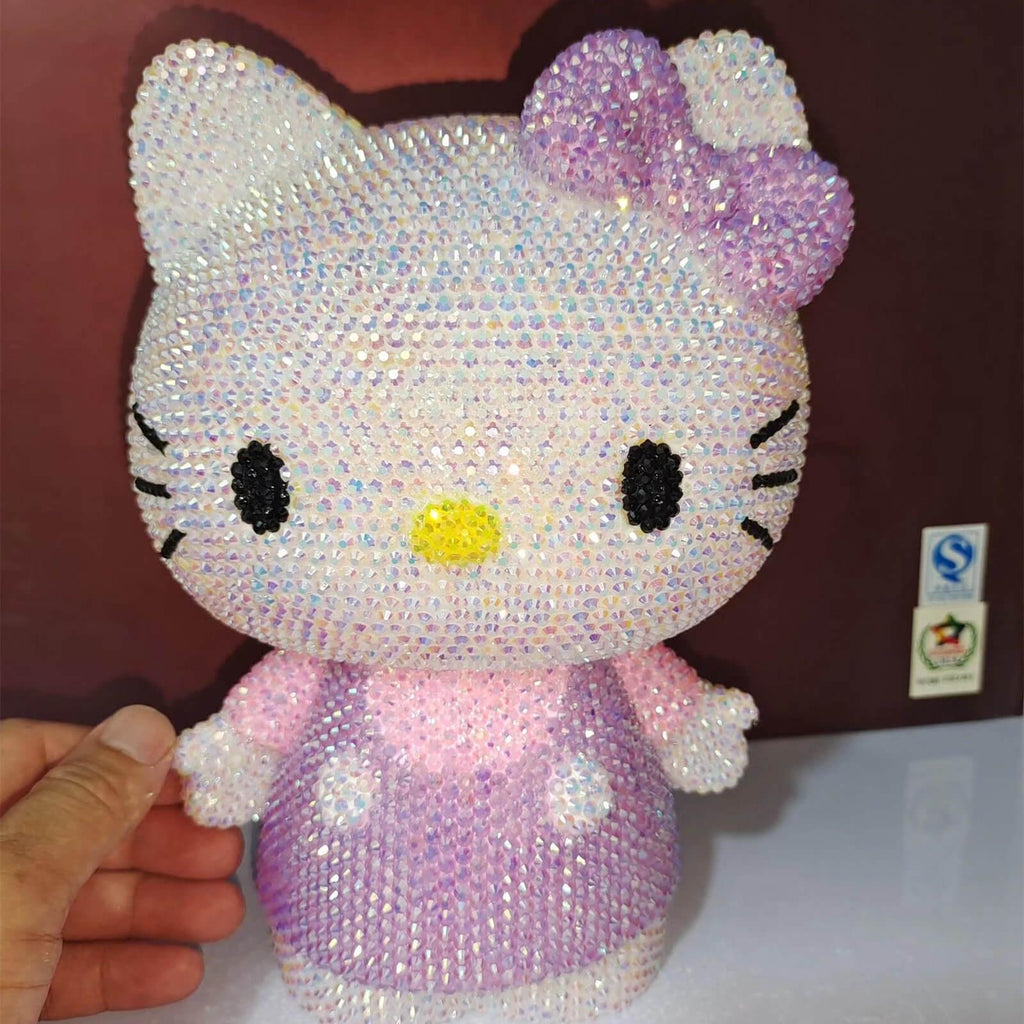 DIY 22cm Standing Hello Kitty (with glue tools) - Hibah-Diamond painting art studio