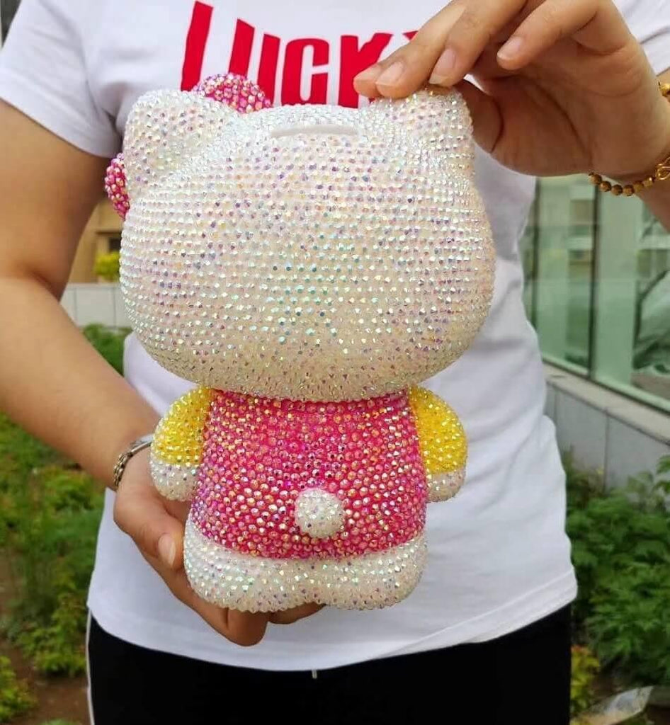 DIY 22cm Standing Hello Kitty (with glue tools) - Hibah-Diamond painting art studio