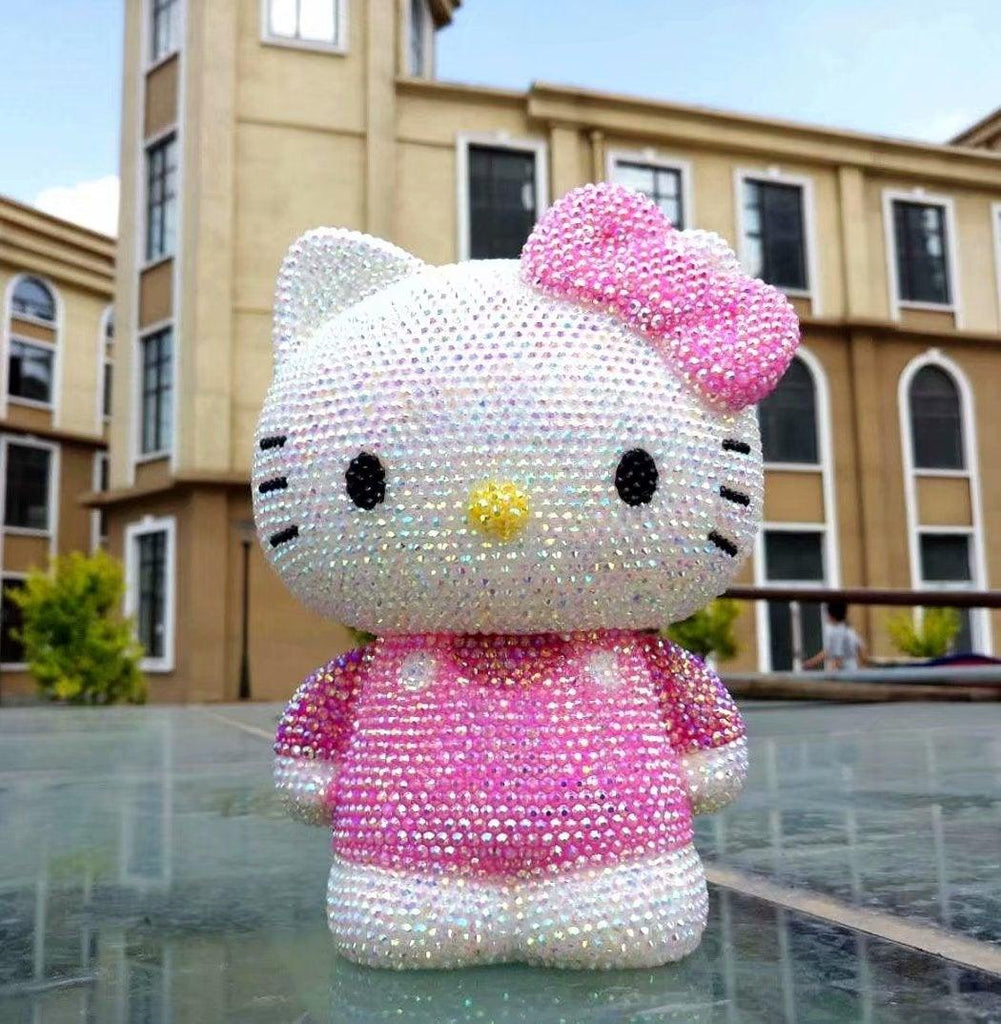 DIY 22cm Standing Hello Kitty (with glue tools) - Hibah-Diamond painting art studio