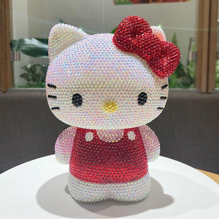 DIY 22cm Standing Red Hello Kitty (with glue tools) - Hibah-Diamond painting art studio
