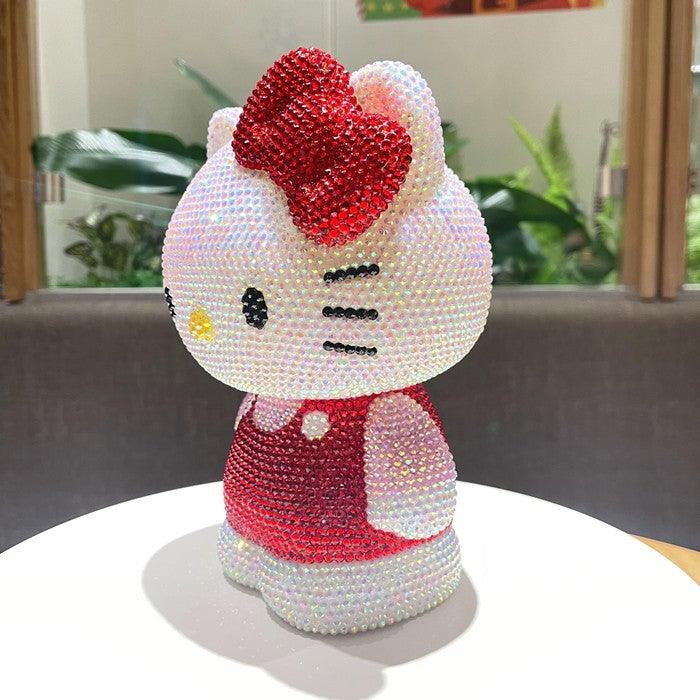DIY 22cm Standing Red Hello Kitty (with glue tools) - Hibah-Diamond painting art studio