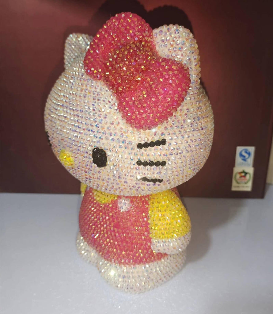 DIY 22cm Standing Red Hello Kitty (with glue tools) - Hibah-Diamond painting art studio