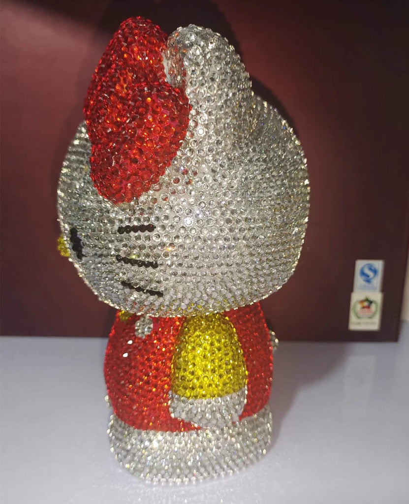 DIY 22cm Standing Red Hello Kitty (with glue tools) - Hibah-Diamond painting art studio