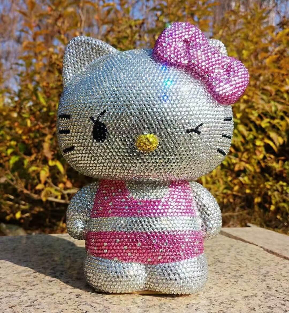 DIY 22cm Swimsuit Hello Kitty (with glue tools) - Hibah-Diamond painting art studio