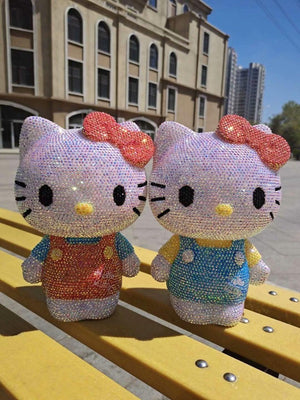 DIY 23cm Hello Kitty (with glue tools) - Hibah-Diamond painting art studio