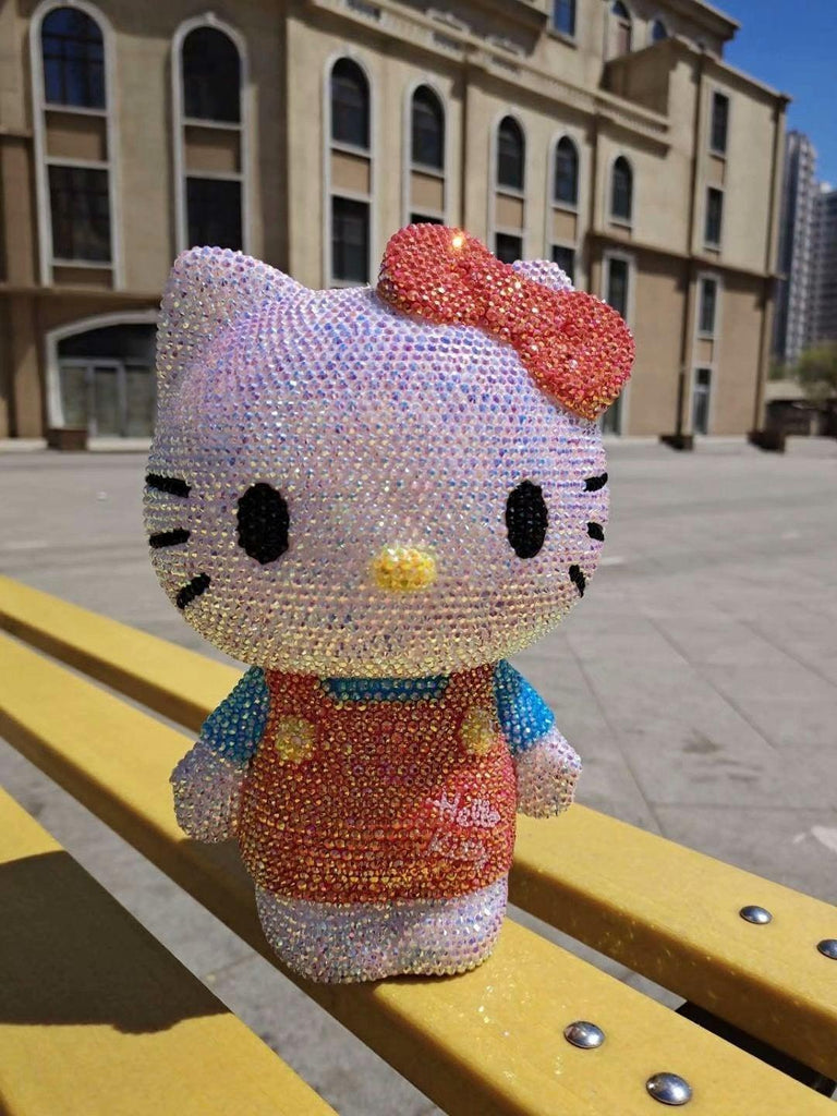 DIY 23cm Hello Kitty (with glue tools) - Hibah-Diamond painting art studio