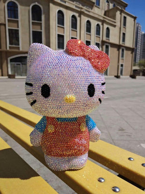 DIY 23cm Hello Kitty (with glue tools) - Hibah-Diamond painting art studio